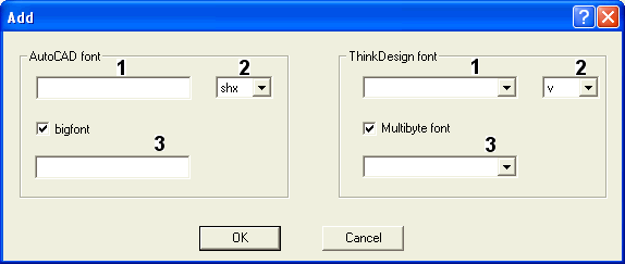 autocad shx fonts options